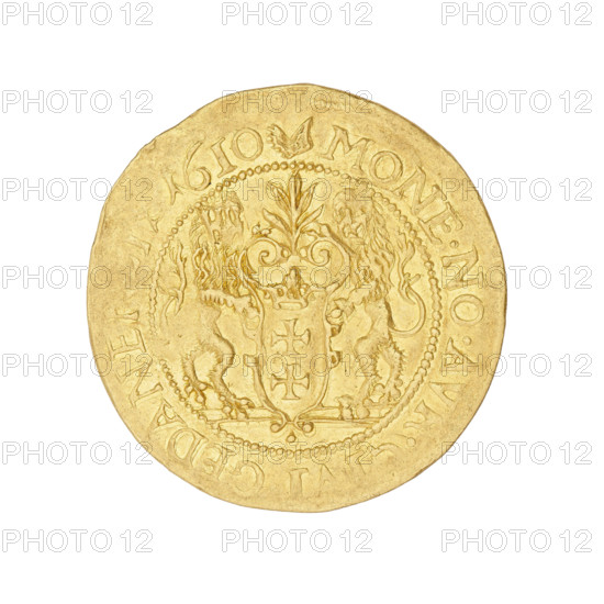 Gdansk ducat, Daniel Klüwer (fl. 1608–1618); Sigismund III Vasa (King of Poland, 1587–1632).