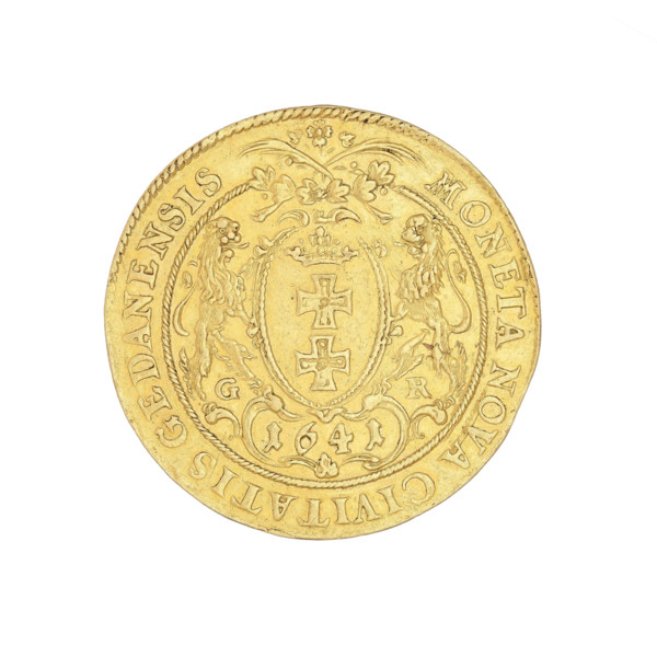 Gdansk half-thaler in gold - 4 ducats, Wladyslaw IV Vasa (king of Poland; 1632–1648), Rogge,
