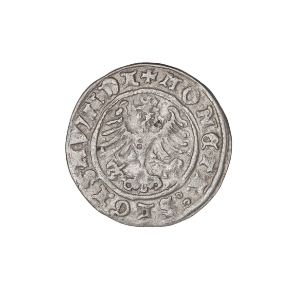 Crown half-grosz, Sigismund I the Old (King of Poland; 1506–1548). Obverse: Polish eagle with a
