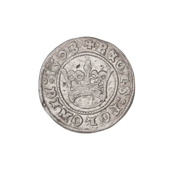 Crown half-grosz, Sigismund I the Old (King of Poland; 1506–1548). Obverse: Polish eagle with a