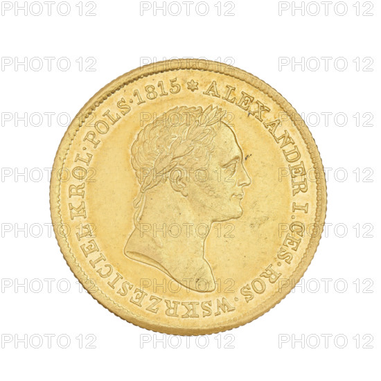 Coin: 50 Polish Zloty, Hunger, Frederick (ca. 1786–1844), Nicholas I Pavlovich (Tsar of Russia;