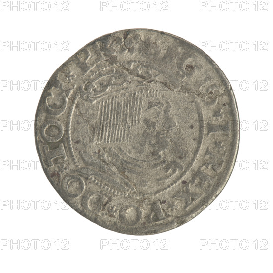 Gdansk grosz, Sigismund I the Old (King of Poland; 1506–1548). Silver coin, 1531. Obverse: Crowned