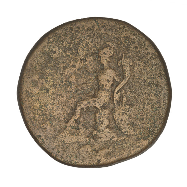 sestertius, Hadrian (76–138; Roman emperor 117–138); obverse: head of Hadrian with laurel wreath