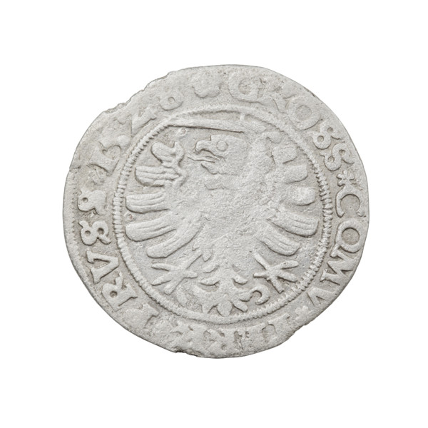Prussian grosz, Sigismund I the Old (King of Poland; 1506–1548), 1528, Torun, Poland; Obverse: