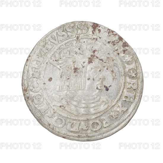 Prussian grosz, Sigismund I the Old (King of Poland; 1506–1548). Coin (grosz), 1528, Torun, Poland.