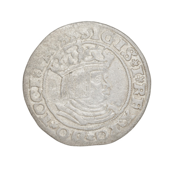 Prussian grosz, Sigismund I the Old (King of Poland; 1506–1548); 1528, Torun, Poland. Obverse: