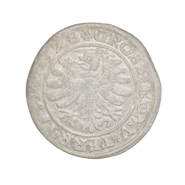 Prussian grosz, Sigismund I the Old (King of Poland; 1506–1548), 1528, Torun, Poland. Obverse: