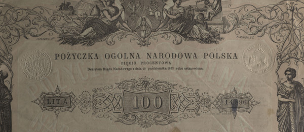 General National Loan Poland 5% security, National Government, National Loan, January Uprising