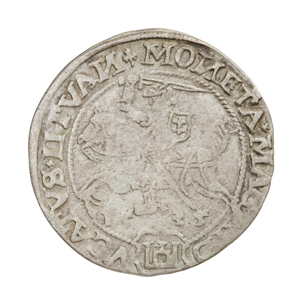 Lithuanian grosz, Sigismund I the Old (King of Poland; 1506–1548). R8 (rarity). Polish coin of the