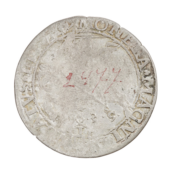 Lithuanian grosz, Sigismund I the Old (king of Poland; 1506–1548). R8 (rarity). Obverse: Polish