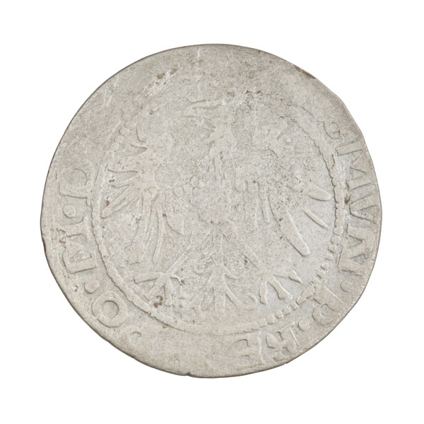 Lithuanian grosz, Sigismund I the Old (king of Poland; 1506–1548). Obverse: Polish Eagle with a