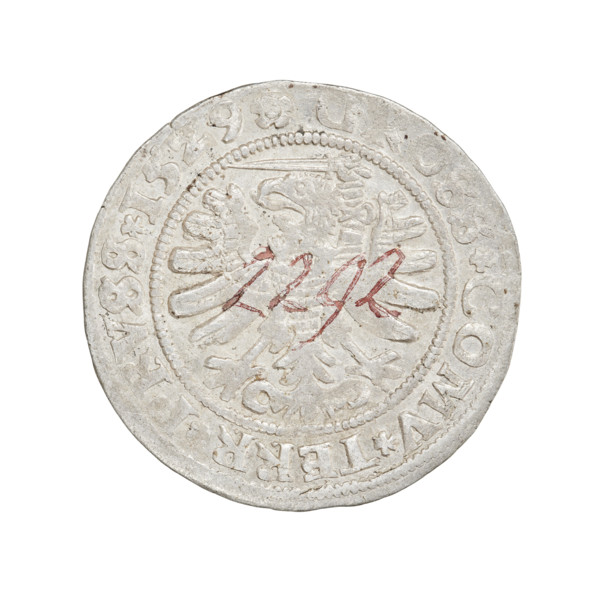 Prussian grosz, Sigismund I the Old (King of Poland; 1506–1548). Obverse: Crowned male bust in