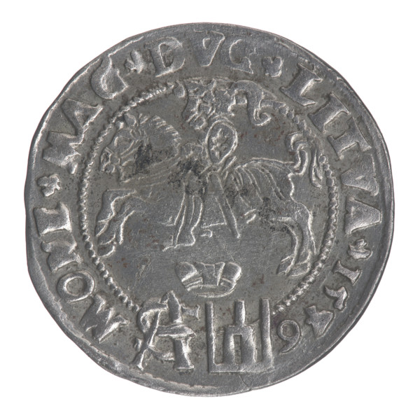 Lithuanian grosz on a Polish foot, Sigismund II Augustus (King of Poland; 1544–1572). Jagiellonian