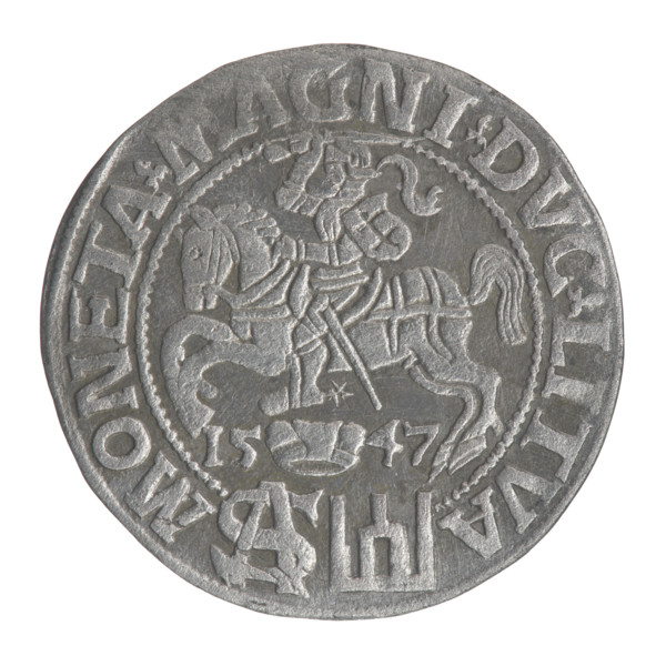 Lithuanian grosz on a Polish foot, Sigismund II Augustus (King of Poland; 1544–1572), Jagiellonians