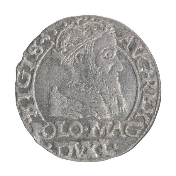Lithuanian grosz on a Polish foot, Sigismund II Augustus (King of Poland; 1544–1572). Polish coins,
