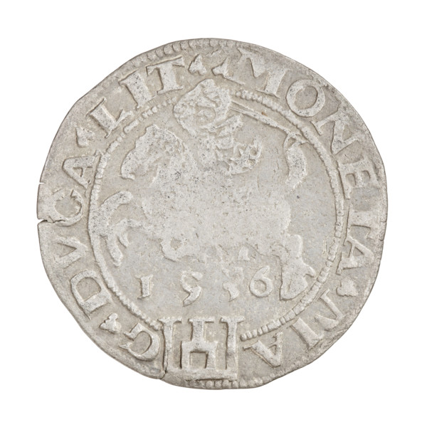 Lithuanian grosz of Sigismund I the Old (king of Poland, 1506–1548). Obverse: Polish eagle; in the