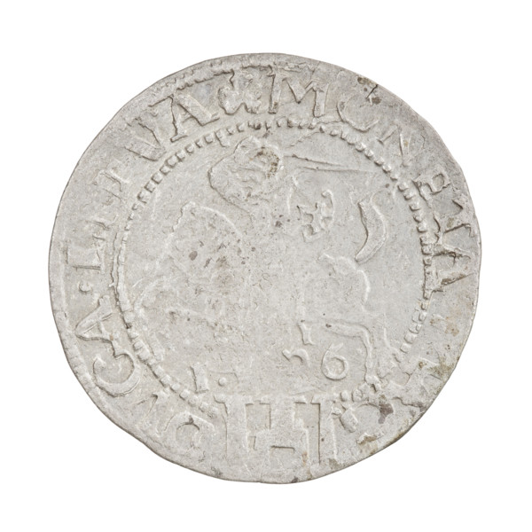 Lithuanian grosz of Sigismund I the Old (King of Poland, 1506–1548). Obverse: Crowned Polish eagle;