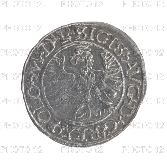 Lithuanian half-grosz, Sigismund II Augustus (King of Poland; 1544–1572); maker: Stanislaw