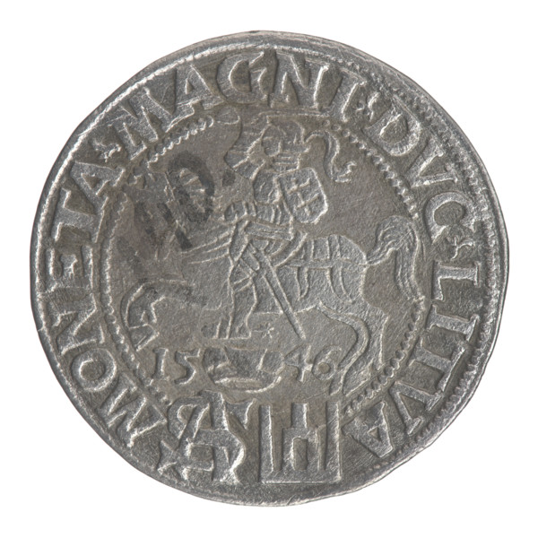 Lithuanian grosz on a Polish foot, Sigismund II Augustus (King of Poland; 1544–1572), Jagiellon