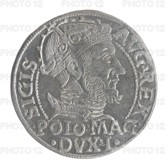 Lithuanian grosz on a Polish foot, Sigismund II Augustus (King of Poland; 1544–1572), Jagiellon