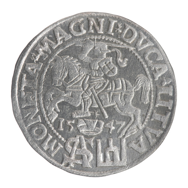 Lithuanian grosz on a Polish foot, Sigismund II Augustus (King of Poland; 1544–1572), Jagiellon
