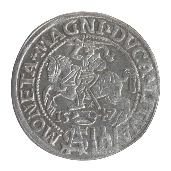 Lithuanian grosz on a Polish foot, Sigismund II Augustus (King of Poland; 1544–1572), Jagiellon