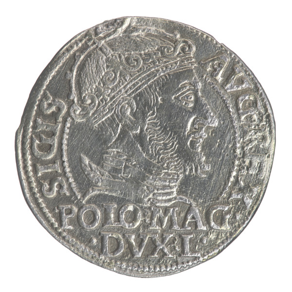 Lithuanian grosz on a Polish foot, Sigismund II Augustus (King of Poland; 1544–1572). Polish coin,