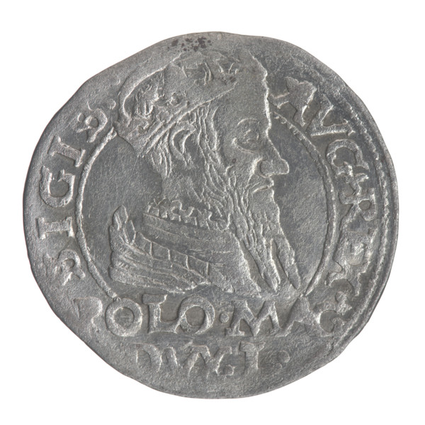 Lithuanian grosz on a Polish foot, Sigismund II Augustus (King of Poland; 1544–1572); Myszkowski,