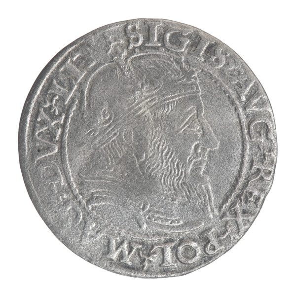 Lithuanian grosz on a Lithuanian foot, Sigismund II Augustus (King of Poland; 1544–1572),