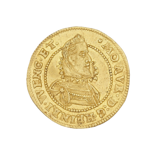 Obverse: bust of Henryk Waclaw right, in armour, in a ruff, in a pearl rim; the ruler's head is