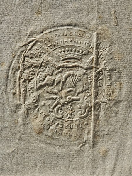 Seal of Jerzy August Wandalin Mniszech, starost general of Greater Poland; starost of Sanok,