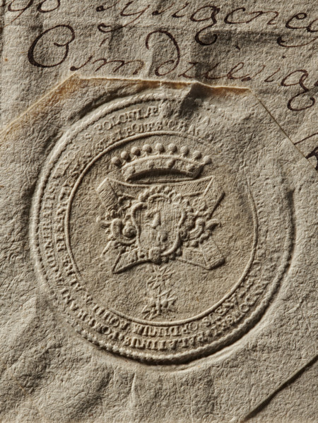 Seal of Ignacy Franciszek Przebendowski, Starost of Kraków (Ignacy Franciszek Przebendowski,