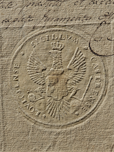 Seal of the starost of the town of Lowicz (ca. 1789), Zurakowski, Witold (?-1927). Round imprint of