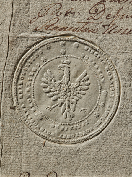Seal of the Civil-Military Order Commission of the Kraków Voivodeship, Lelów County and the Duchy