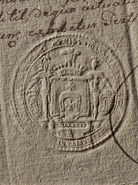 Seal of Jan Mieszkowicz-Przyluski, starost of Piotrów, Jan Mieszkowicz-Przyluski (fl. ca. 1789).
