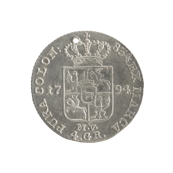 Gold crown, Stanislaw August Poniatowski (King of Poland; 1764–1795). Obverse: Head of Stanislaw