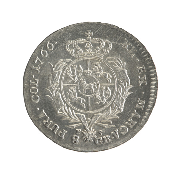 2 gold crown coins, Sylm, Frederick William (fl. 1765–1767); Stanislaw August Poniatowski (King of