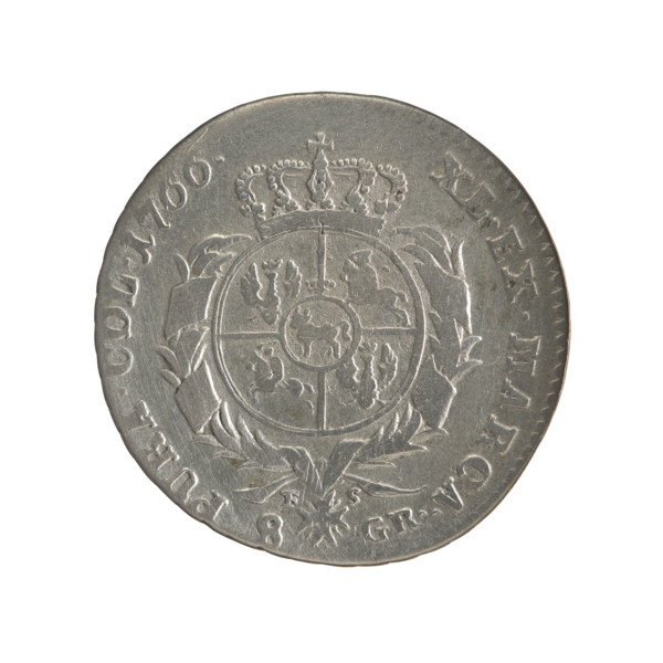 2 gold crown coins, Sylm, Frederick William (fl. 1765–1767); Stanislaw August Poniatowski (King of