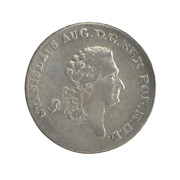 Two gold crown coins (1766) depicting Stanislaw August Poniatowski (King of Poland, 1732–1798).