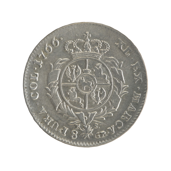 2 gold crown coins, Stanislaw August Poniatowski (King of Poland; 1764–1795), Sylm, Frederick