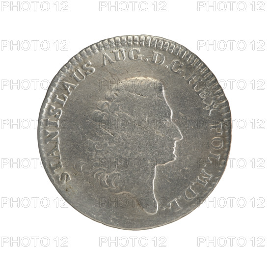 2 gold crown coins, obv.: head of Stanislaw August with inscription around the rim 'STANISLAUS AUG.