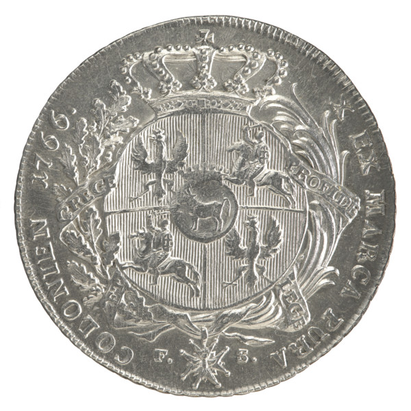 Crown thaler, Sylm, Frederick William (fl. 1765–1767); Stanislaw August Poniatowski (King of