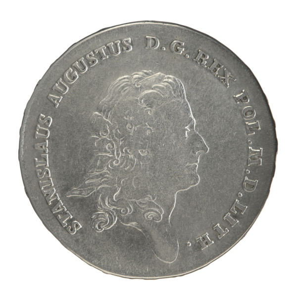 Crown thaler, Mitmaster Justyn Schröder (Warsaw Mint master 1768–1772); Stanislaw August