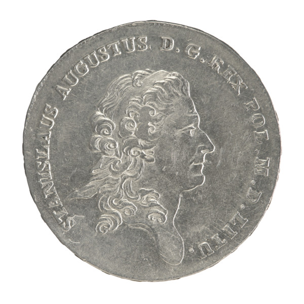 Crown thaler, Mitmaster of the Warsaw Mint Justyn Schröder (1768–1772); Stanislaw August