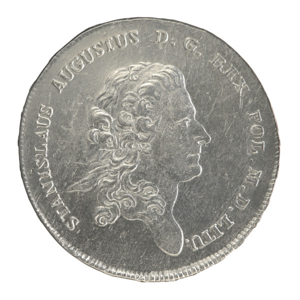 Crown thaler by Efraim Brenn (fl. 1774–1792) for Stanislaw August Poniatowski (King of Poland;