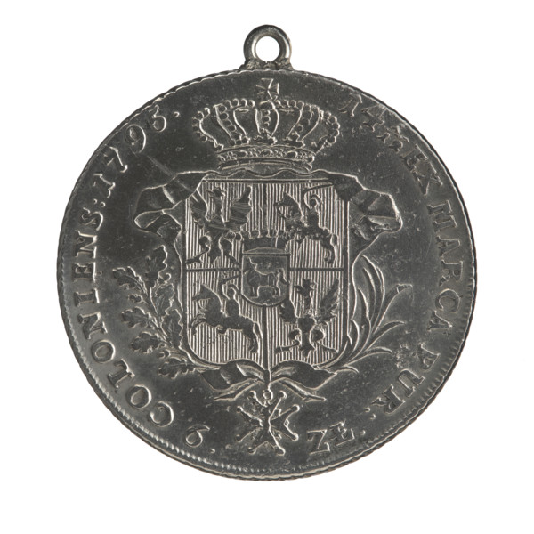 Crown thaler, Stanislaw August Poniatowski (King of Poland; 1732–1798). Coin (with lug), 1795.