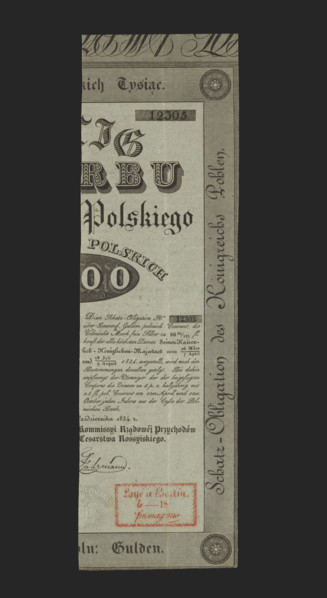 Kingdom of Poland Treasury Bond, bonds, Kingdom of Poland Treasury, securities, Kingdom of Poland