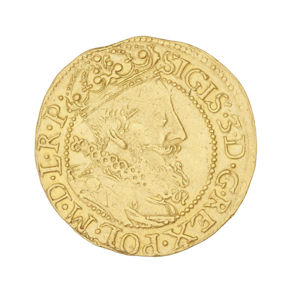 Gdansk ducat; maker: Daniel Klüwer (fl. 1608–1618); subject: Sigismund III Vasa (King of Poland,