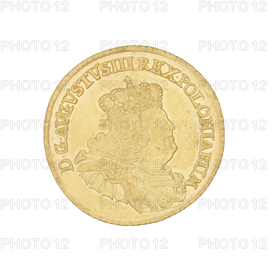 crown ducat, maker Ernest Dietrich Croll (fl. 1753–1763); August III Sas (King of Poland; Elector
