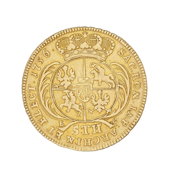 Crown Augustus; maker: Croll, Ernest Dietrich (fl. 1753–1763). Subject: Augustus III Sas (King of